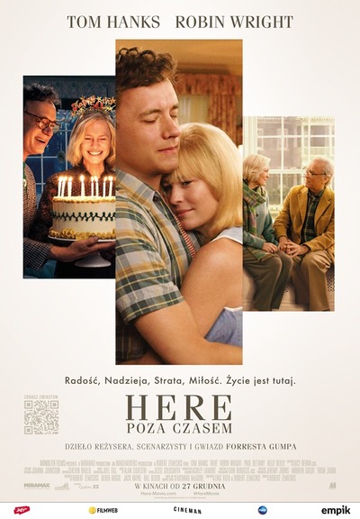 Plakat wydarzenia: KinoSzkoła Seniora - Here. Poza czasem 