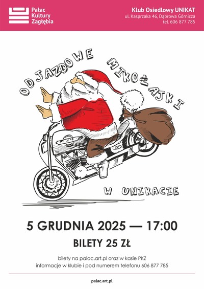 Plakat wydarzenia: Odjazdowe mikołajki w Unikacie  